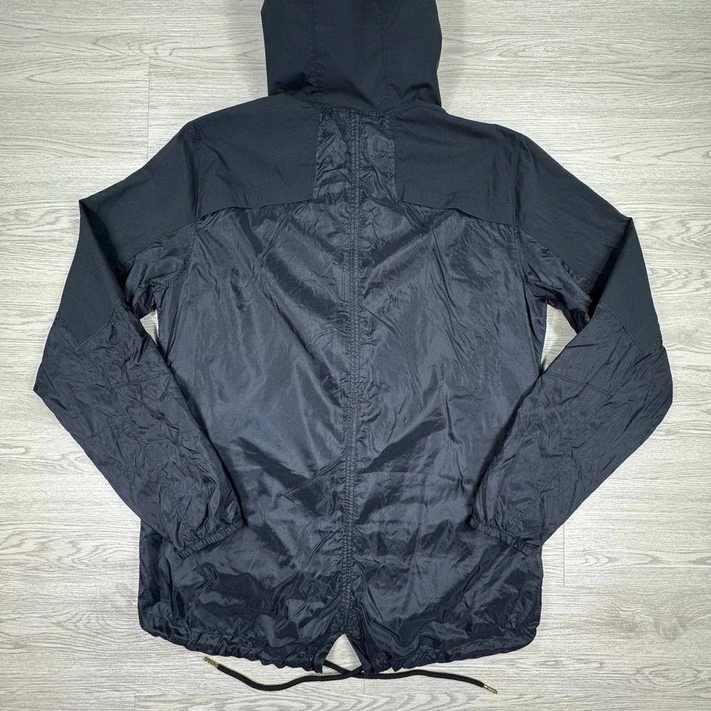 Under Armour Men's Jacket Windbreaker Black Large Hooded Full Zip Lightweight